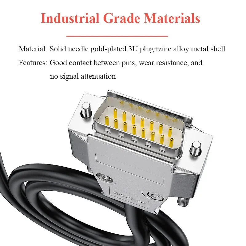 DB9 DB15 DB25 DB37 RS232 Serial Cable Industrial 9/15/25/37Pin Terminal Line Shielded DB 9 15 25 37 Male Female Connector Wire