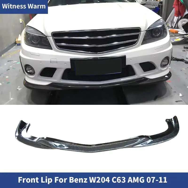 Mathiateurs de pare-chocs avant en fibre de carbone Frp pour Mercedes-Benz, Pelle avant, Berline Coupé, Mercedes Benz Classe C, W204, C63, Amg, Jules Spomicrophone, 2007-2011
