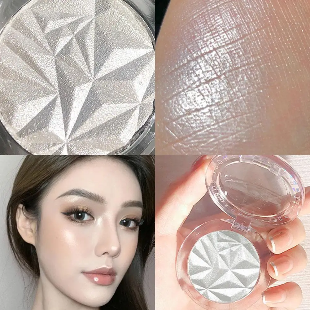 3 Colors Highlighter Powder Palette Glitter Diamond Waterproof Face Highlighter Contour Lasting Makeup Cosmetics Shimmer P4N3