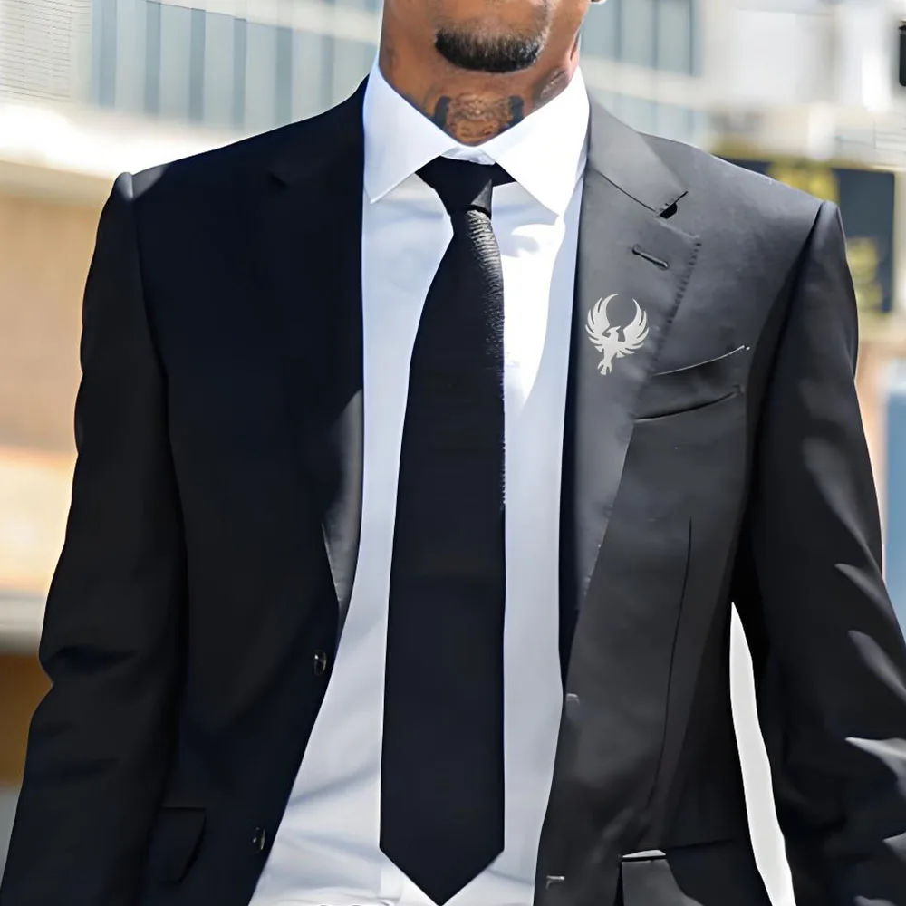 

COOLTIME Phoenix Totem Brooch Stainless Steel Fashion Delicate Men Women Lapel Pins 2025 New