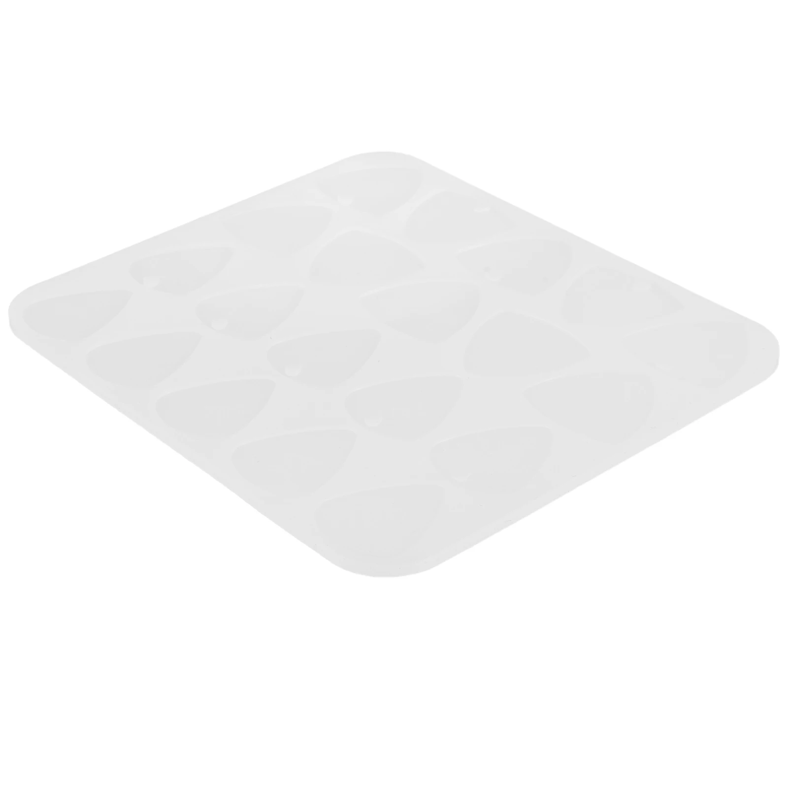 

Guitar Pick Mold Epoxy Resin Jewelry Molds White Silica Gel Picks Making Supplies Thumb Plectrums Silicone Reusable
