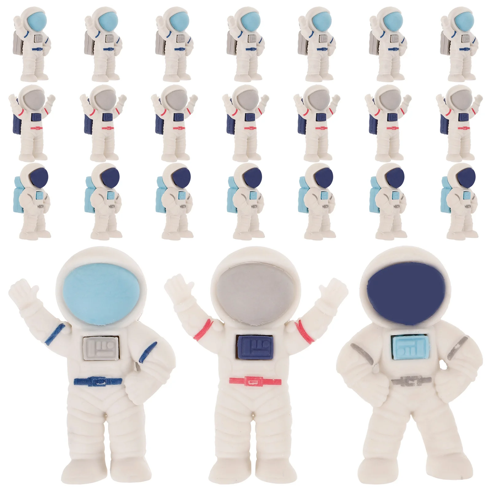 

24 Pcs Astronaut Eraser Gift Fun Erasers for Students Bulk Adorable Kids Cute Novelty Small Pupils