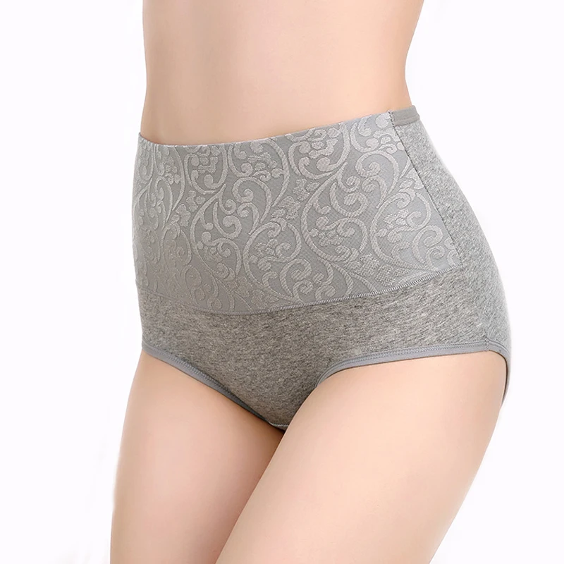 5 Teile/los Plus Größe Unterwäsche Frauen Höschen Hohe Taille Baumwolle Slip Mädchen Komfortable Shaper Bauch Unterhose Sexy Wäsche – Detail 14