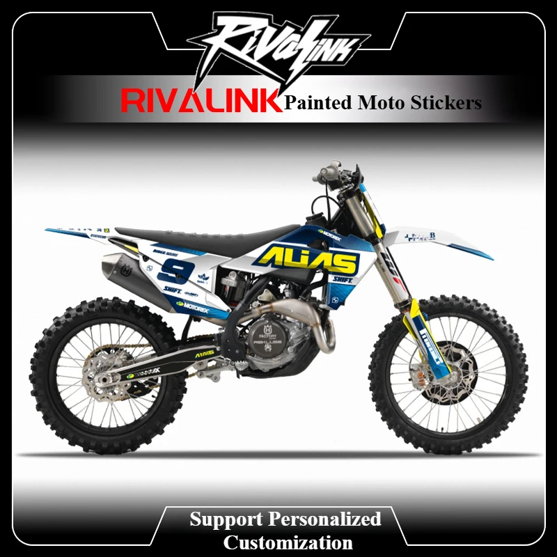 Customize Motorcycle Stickers Kit 3M Anti-scratch Full Graphics Decals Kit for Husqvarna TE FE TC FC 125 250 2019 2020 2021 2023