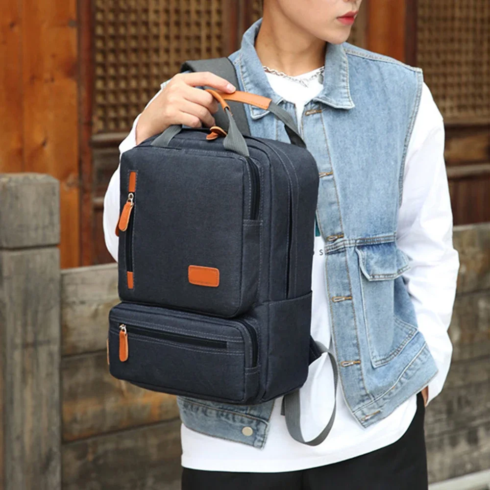 3-teiliges Rucksack-Set für Damen und Herren, Laptop-Rucksack, Schultertasche, kleine Tasche für Reisen, Schule, Arbeit, College – Detail 10