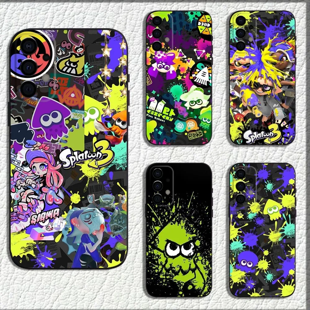 Game S-Splatoon 3 Phone Case For Samsung Galaxy A13,A21s,A22,A31,A32,A52,A53,A71,A80,A91 Soft Black Shell