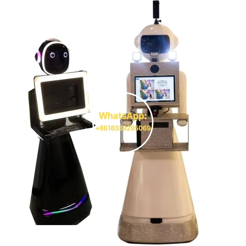 Fashion Popular Photo Booth Robot Wireless Roamer Automatic Rotating Selfie Machine Intelligent Video Recording Event Equipment