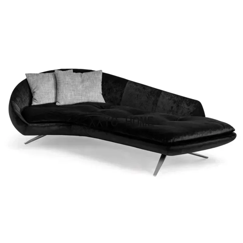 

Simple Nordic curved concubine collapse American latex lazy leisure sofa recliner