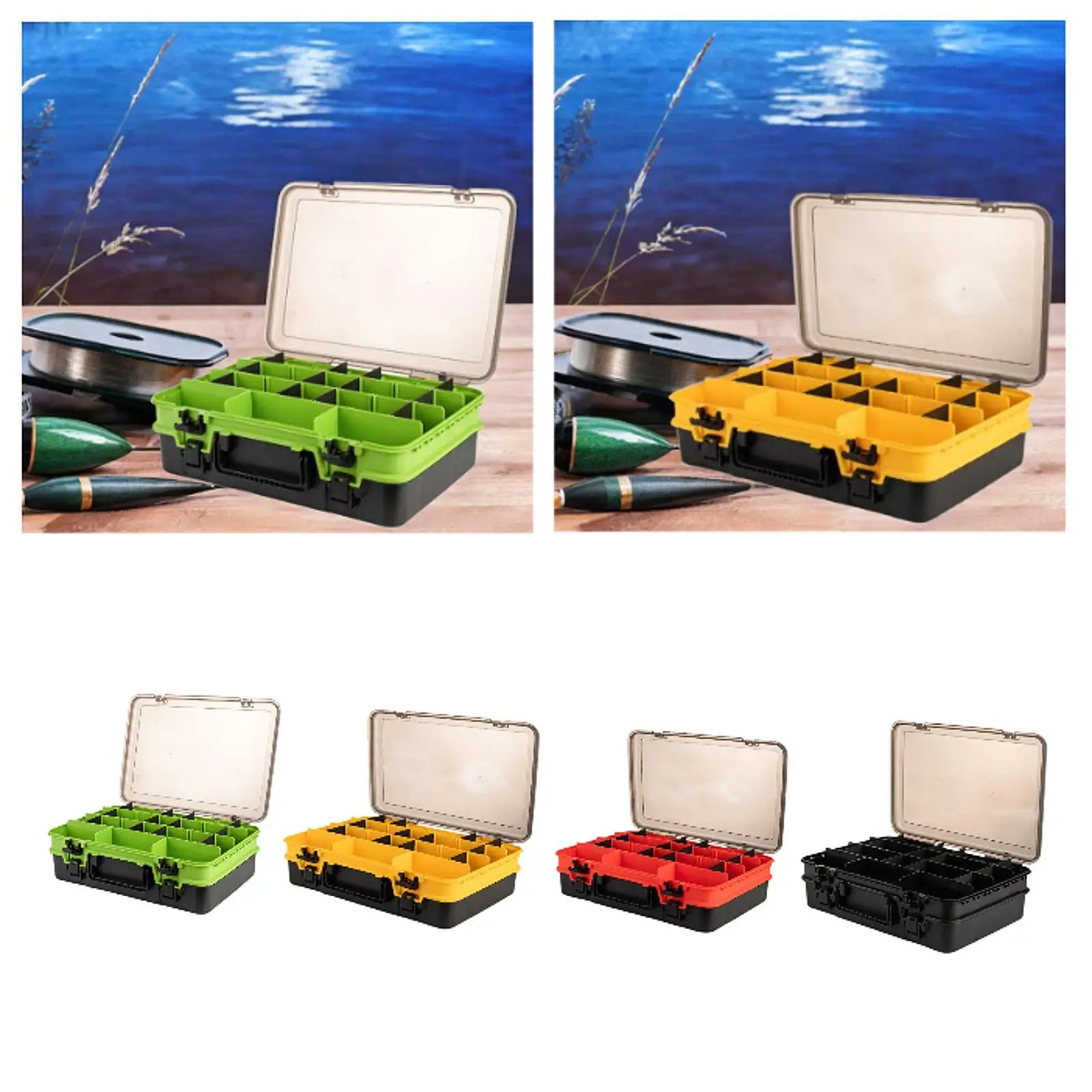 

Double-layer Fishing Tool Box Fishing Box for Freshwater Fishing Accessories