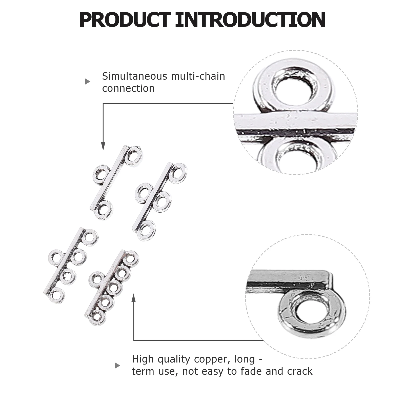 

40 шт., застежки для ювелирных изделий «сделай сам», застежки из сплава премиум-класса для изготовления ожерелья, браслета, разъемы для цепочек, фурнитура для изготовления ювелирных изделий