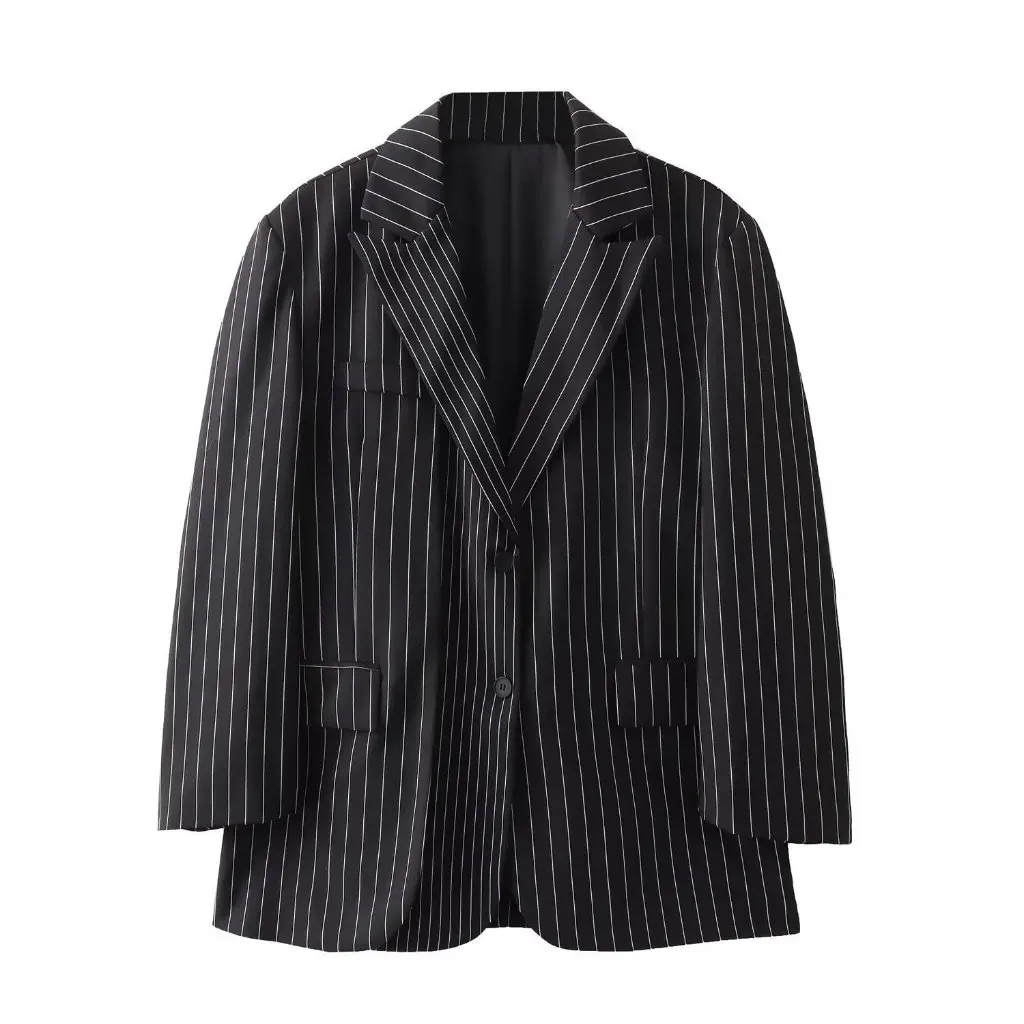 

TAOP и женский повседневный свободный пиджак в тонкую полоску, осенняя коллекция, модный топ для женщин