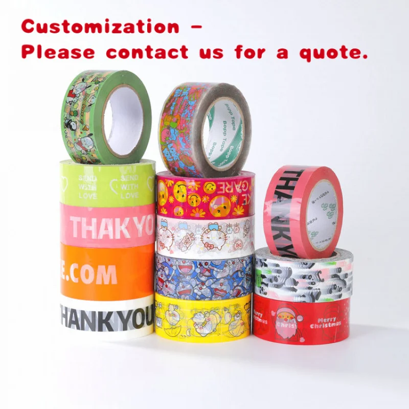 

на заказ. Персонализированная упаковочная лента с мультяшным принтом и уплотнительным узором на заказ.
