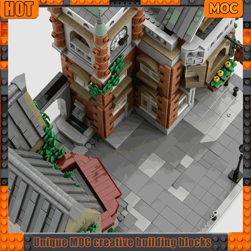 4790 PCS Medieval Village Square Building Model Blocks Town Center Custom Puzzle DIY Assembly Educational Toy Collection Gifts