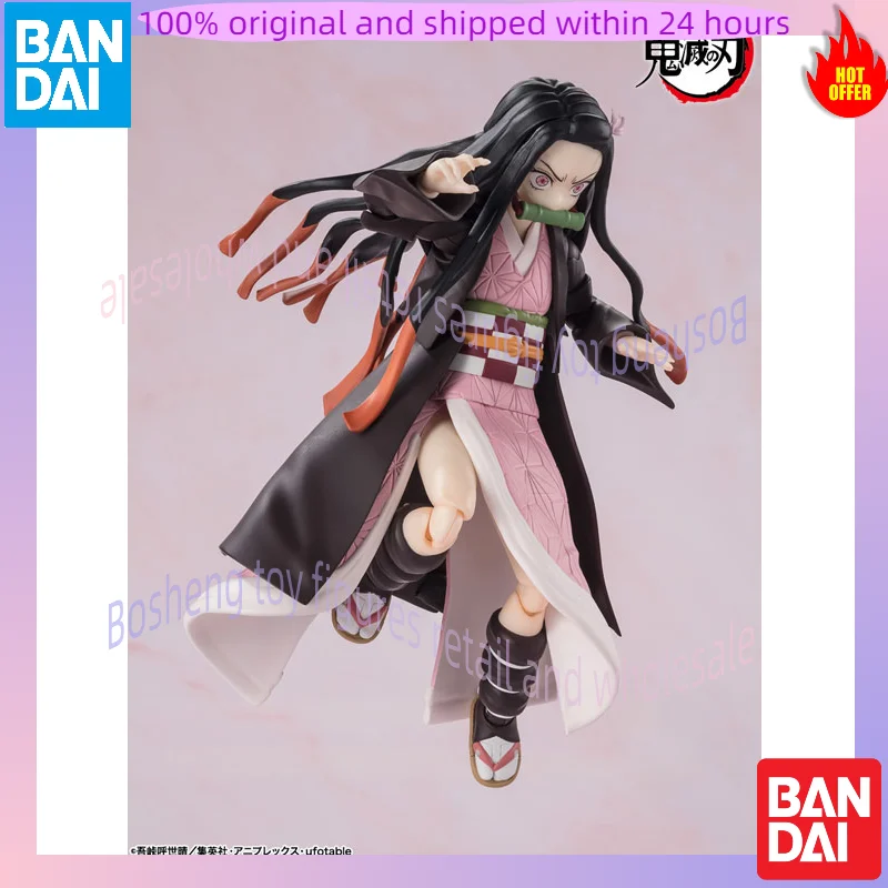 الأصلي بانداي S.H.Figuarts كامادو Nezuko SHF كامادو تانجيرو شيطان القاتل كيميتسو نو يابا في المخزون أنيمي نموذج اللعب