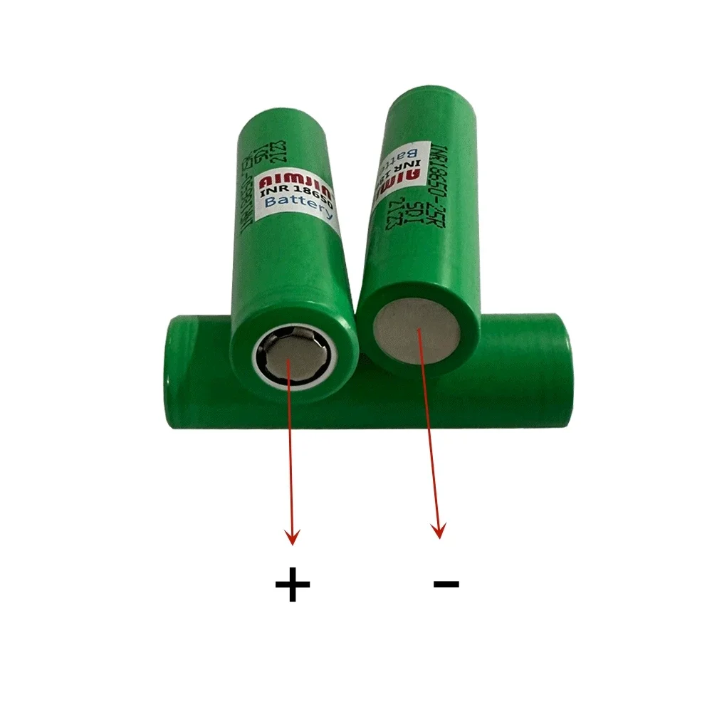 New 3.6V 2500mAh 10PCS 18650 Battery For Samsung INR 18650 25R Lithium Lon Battery Replacement External Battery