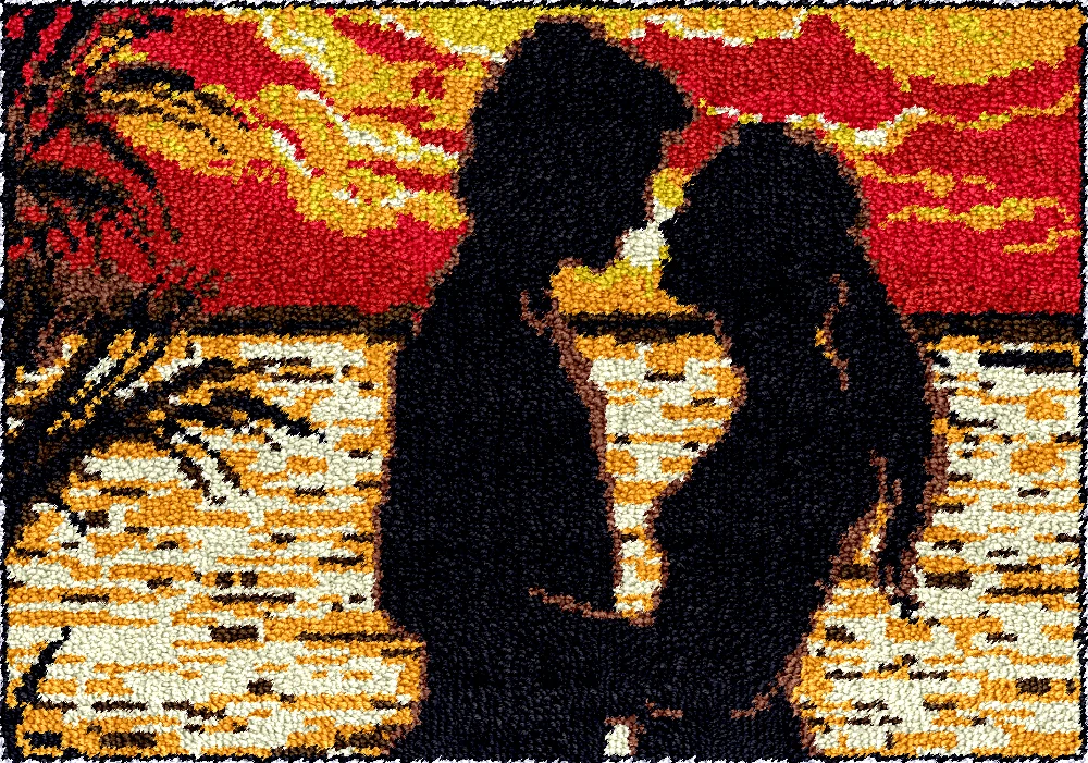 

Набор ковриков с крючком-защелкой для влюбленных, набор для вышивки ковров, ковер smyrna, упаковка подушек с кнопками, предварительно напечатанная сумка, наборы крючков-защелок