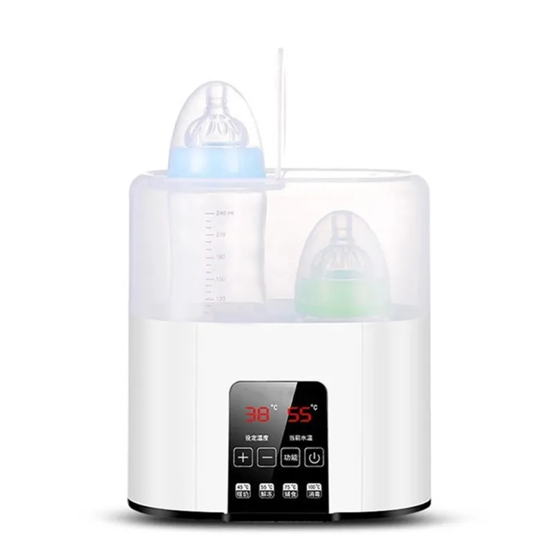 A38T-EU Plug Baby Bottle Warmer Double 24H Constant Mode For All Bottles, Breastmilk Baby Milk Heater, Heating Baby Food