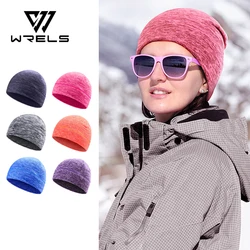 WRELS Winter Warm Cycling Cap Men's Balaclava Sports Knitted Hat Soft Beanie Velvet lining For Running Jogging Cycling Skiing