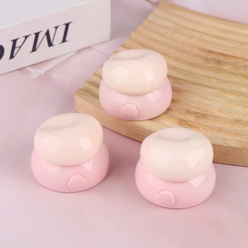 3.5g Mini Face Cream Box Lip Balm Box With Silicone Spoon Refillable Bottles Cosmetic Empty Jar Pots Makeup Skincare Container