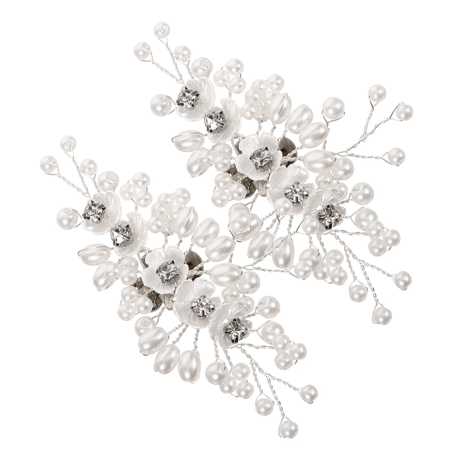 

1 Pair Pearl Flower Shoe Clips Metal Alloy Decorative Buckle For Bridal Wedding Party Dress Up Accessories Shoe Clips For Pumps