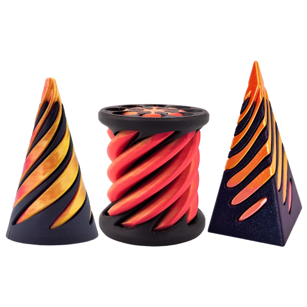 3D Printed Spiral Cone Toy Impossible Pyramid Fun Spiral Fidgets Toy Impossible Cone Mini Vortex Thread Illusion Home Decoration