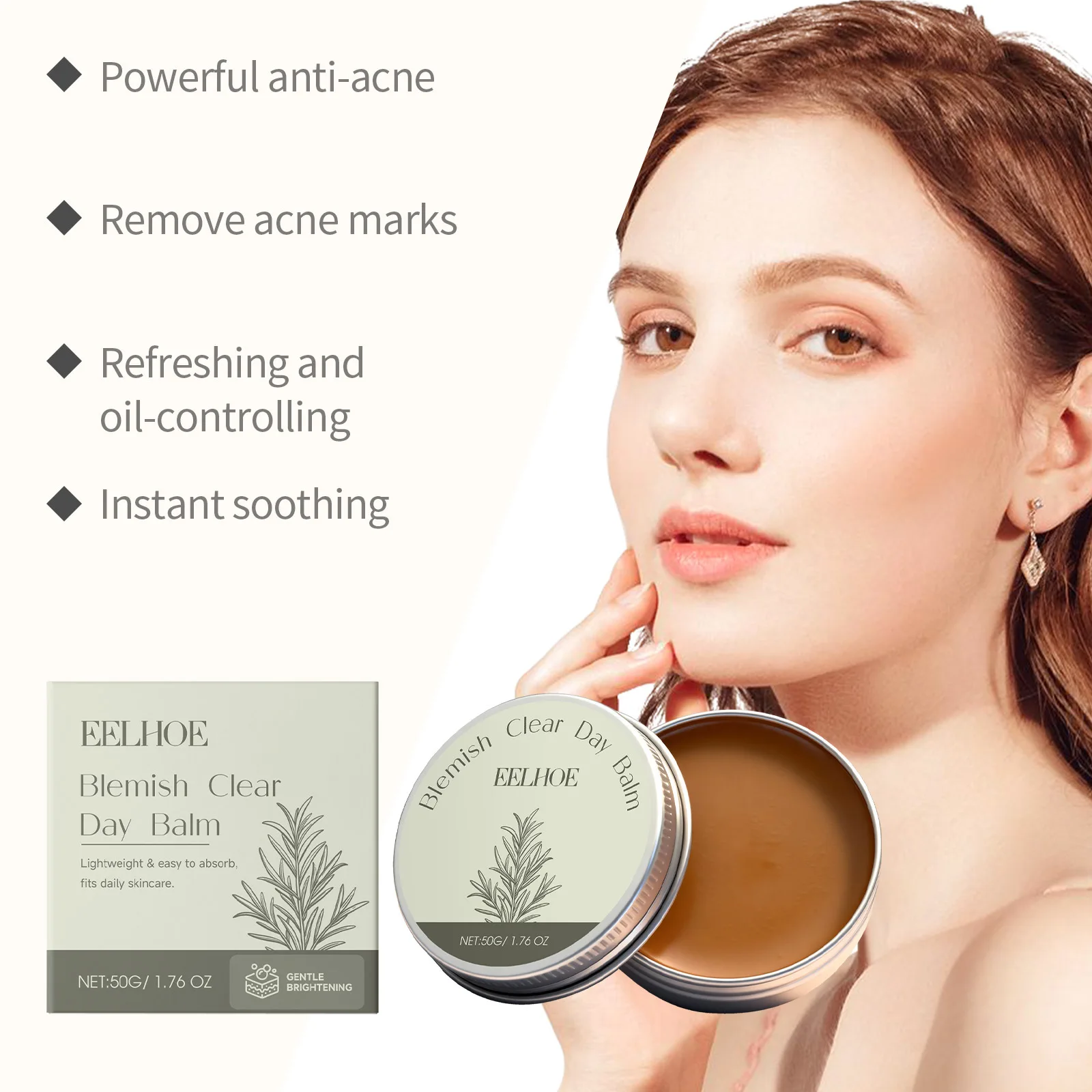 EELHOE كريم التحكم في زيت الوجه تدليك البشرة سطع بريق أبيض تبييض تقليل الخطوط الدقيقة تخفيف جفاف كريم ترطيب الوجه