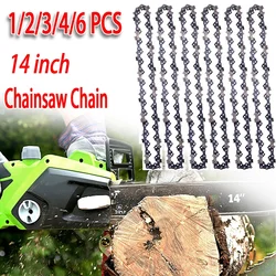1/2/3/4/6Pcs 14 inch Chainsaw Chain 0.050