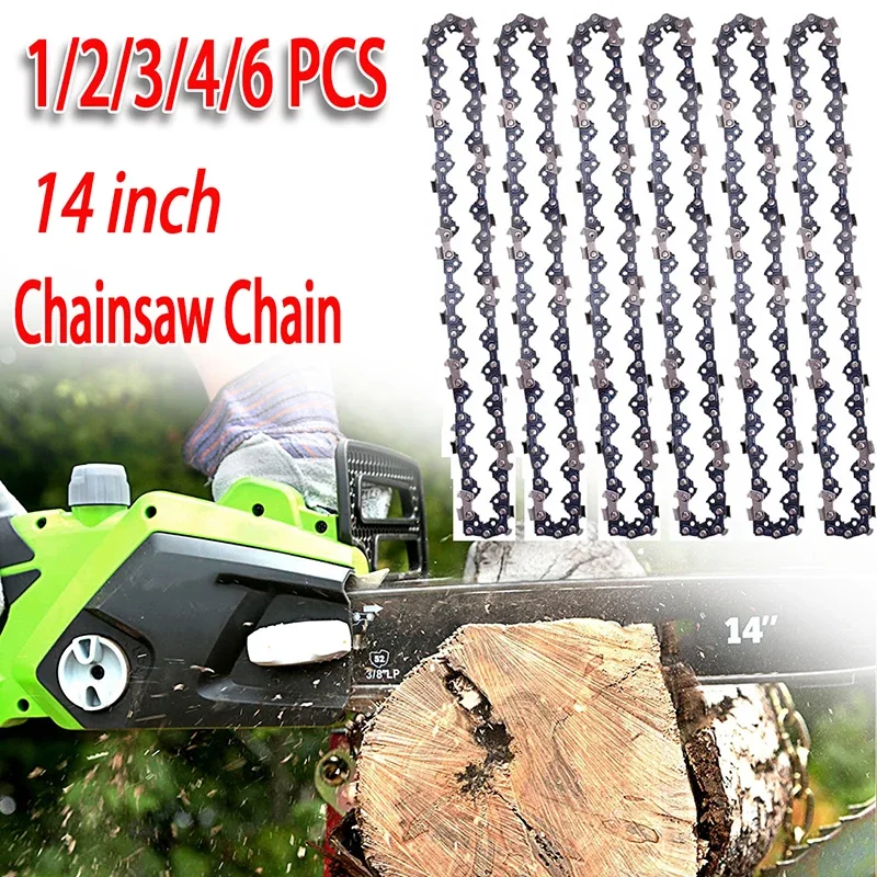 1/2/3/4/6Pcs 14 inch Chainsaw Chain 0.050