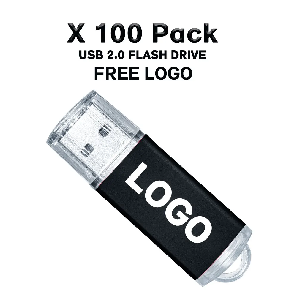 100Pcs/lot USB Flash Drives 4GB 8GB Pen Drive 1GB 2GB Usb Sticks Pendrives 16GB Memory Flash Drive 32GB 64GB U Disk Free logo