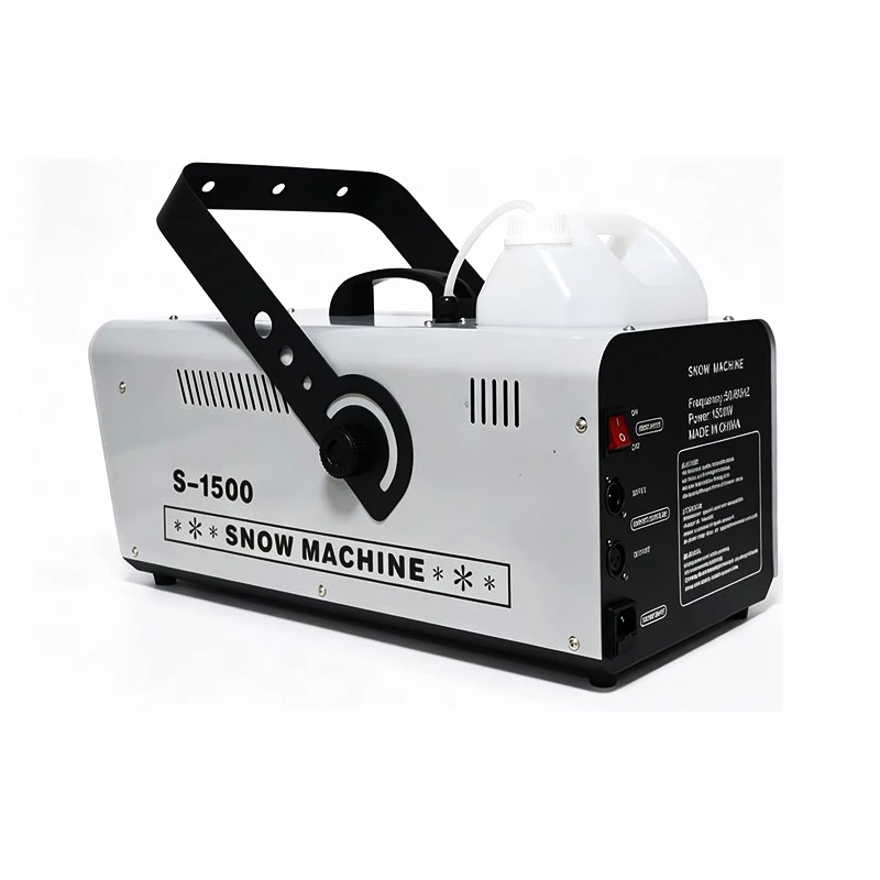 1500W Snowflake Machine DMX512 Wired Wireless Control 5L Volume Tank 5M Spray Distance for Christmas Party Holiday Outdoor Event