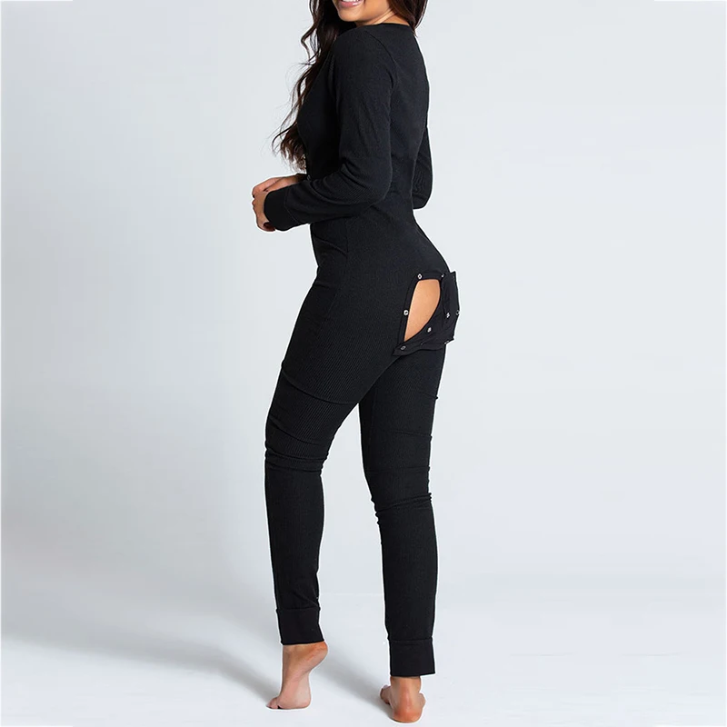 Onesies de Noël à rabat ouvert pour femmes, vêtements de nuit sexy, barboteuse, pyjamas, combinaison de Noël, pyjama mignon, nuisette longue, adultes, 2023