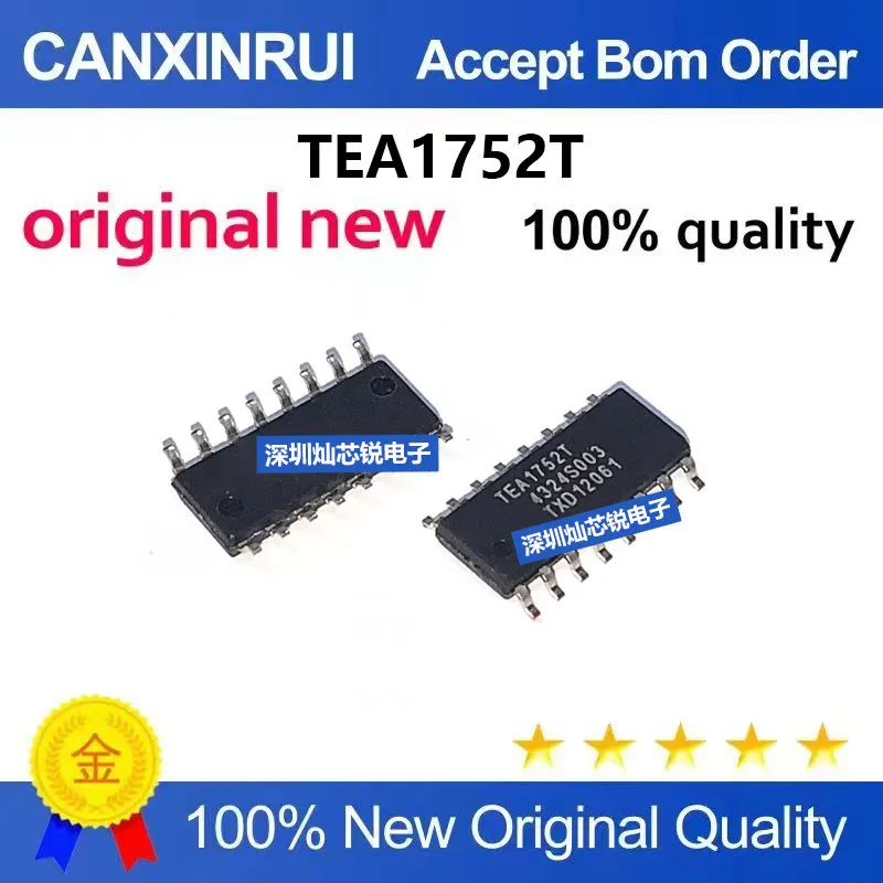 (5-100pieces)Brand New Original TEA1752T TEA1752 SMD SOP16 LED Driver Chip Power Chip