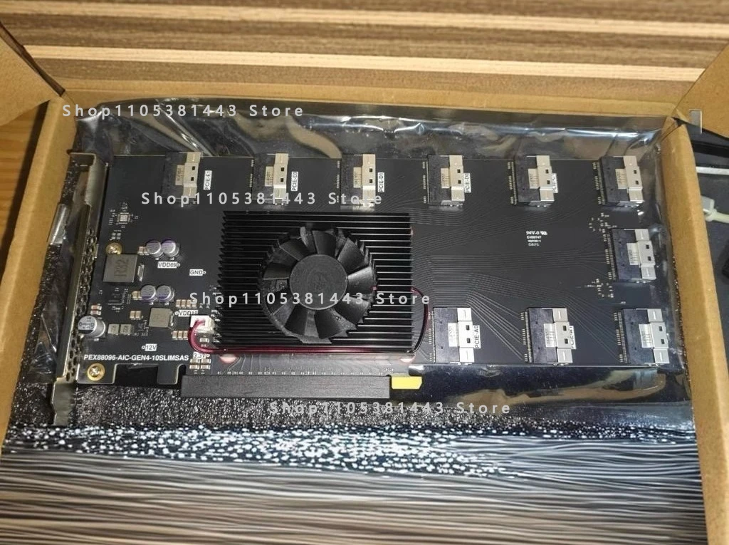 Expansion Card PCIE4.0 Free Splitting and Free Driving 10 8654 Interfaces Suitable for Plx88096 PEX88096