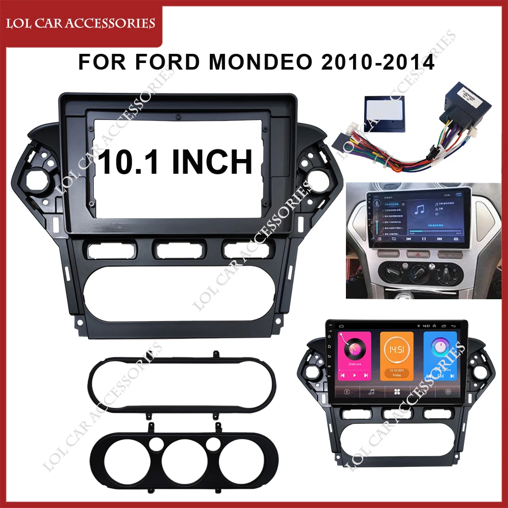 

10.1 Inch For Ford MONDEO 2010-2014 Car Radio Android MP5 Player Stereo Casing Frame 2 Din Head Unit Fascia Dash Board Cover