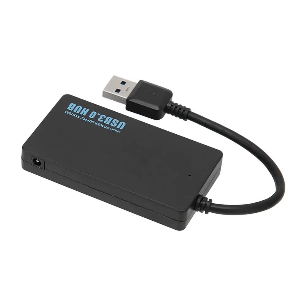 

Портативный USB-концентратор на 4 порта USB 3.0, высокоскоростной, 5 Гбит/с, черный, для ноутбуков и настольных ПК