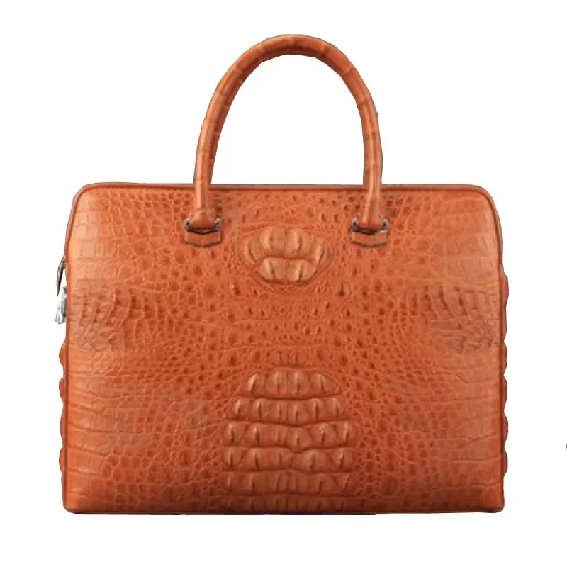 ourui male bag business  men briefcase  crocodile skin men handbag    male men crocodile handbag