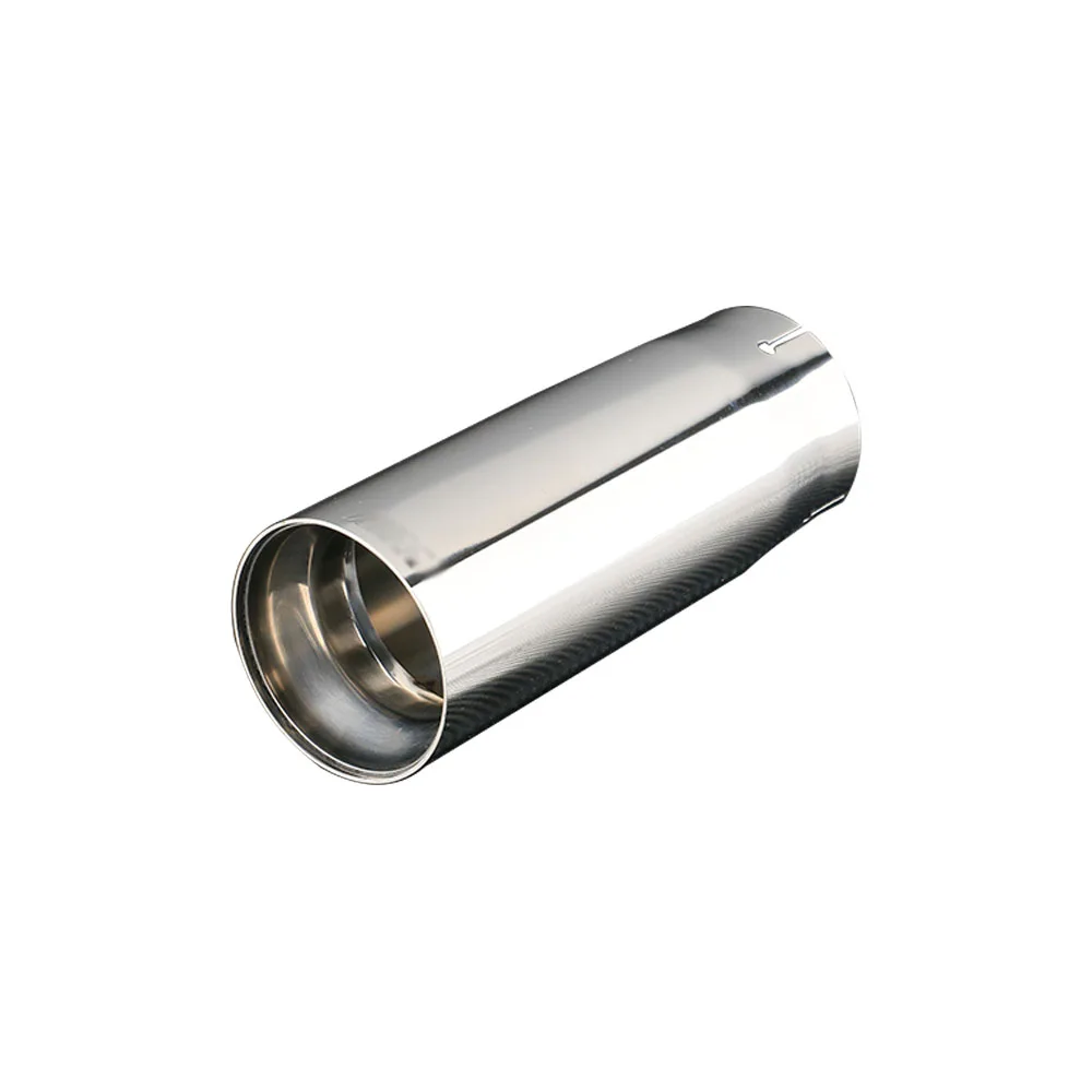 

Car exhaust tip interface 74mm 80mm outlet universal stainless steel auto muffler tail pipe silver black