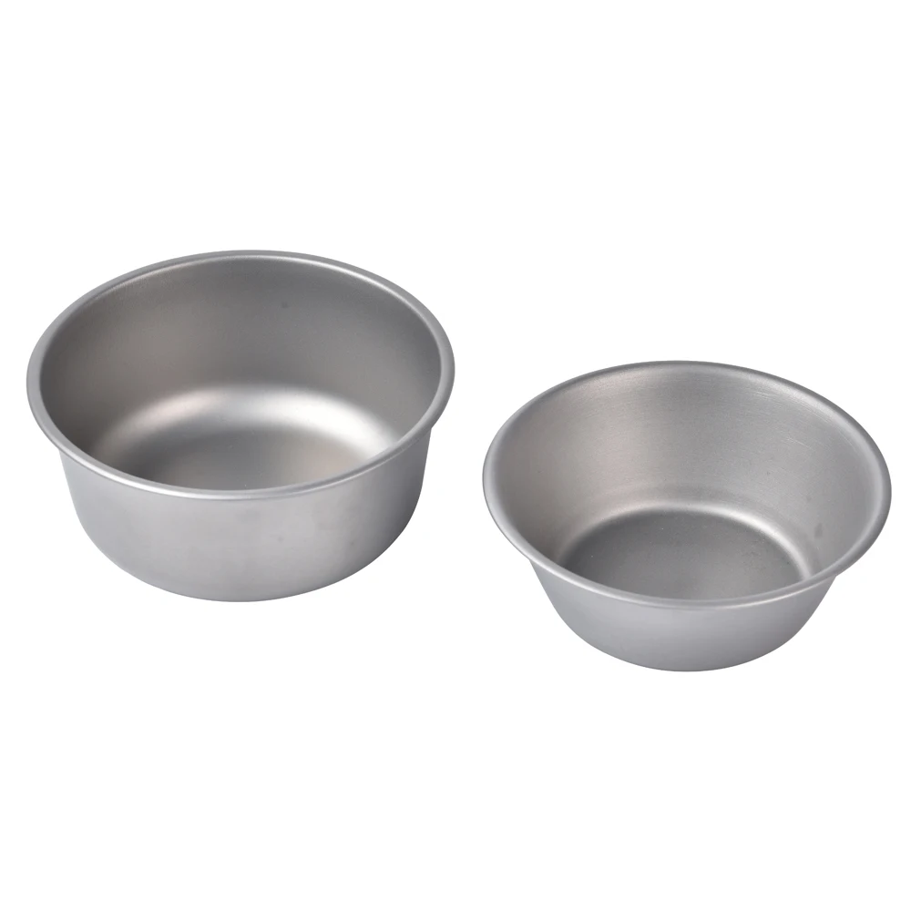 Stackable 300ML Titanium Metal Tableware Small Bowls for Outdoor Home Travel & Portable Camping