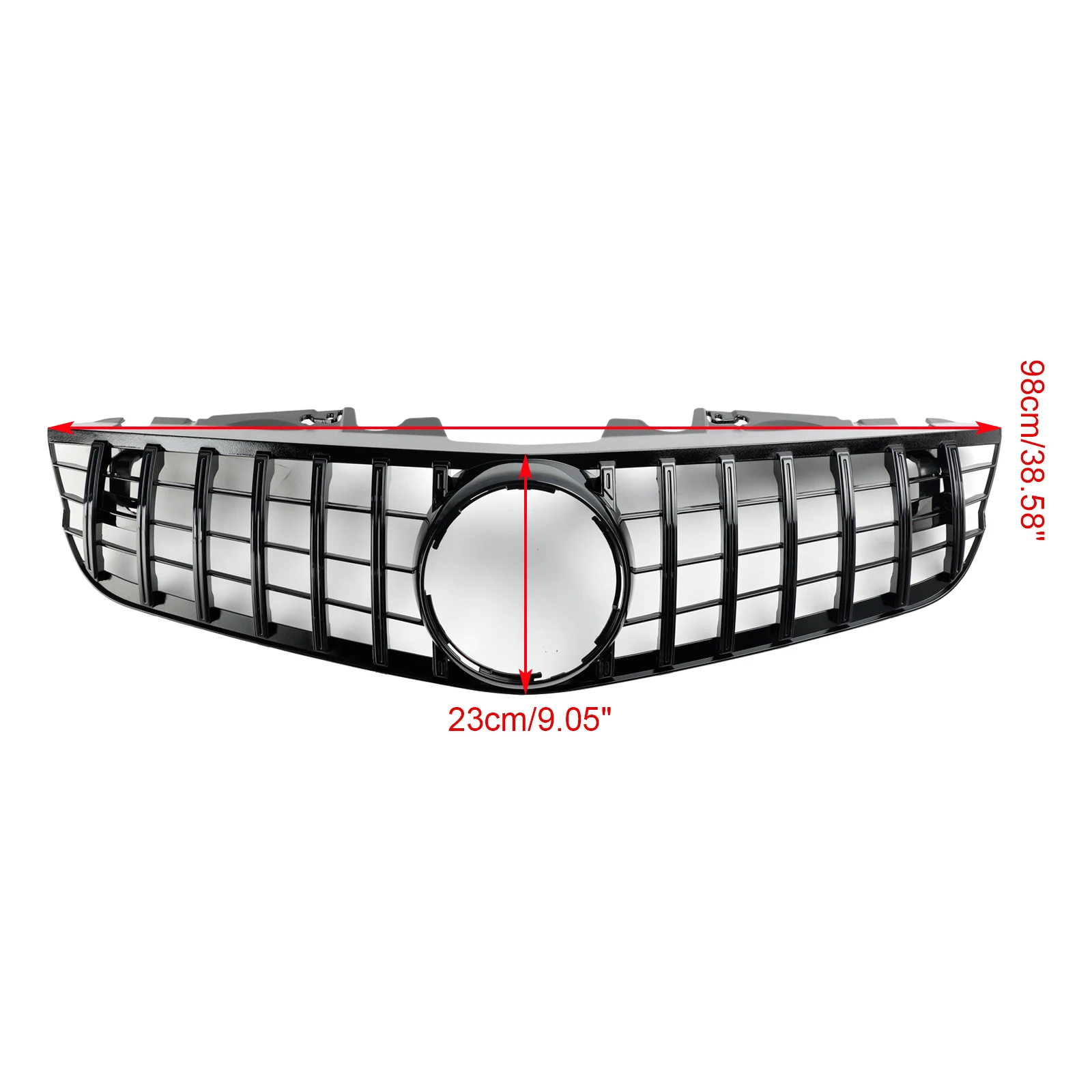 Artudatech Front Bumper Upper Grill Fit Mercedes SL-Class R230 SL550 SL600 2009-2012