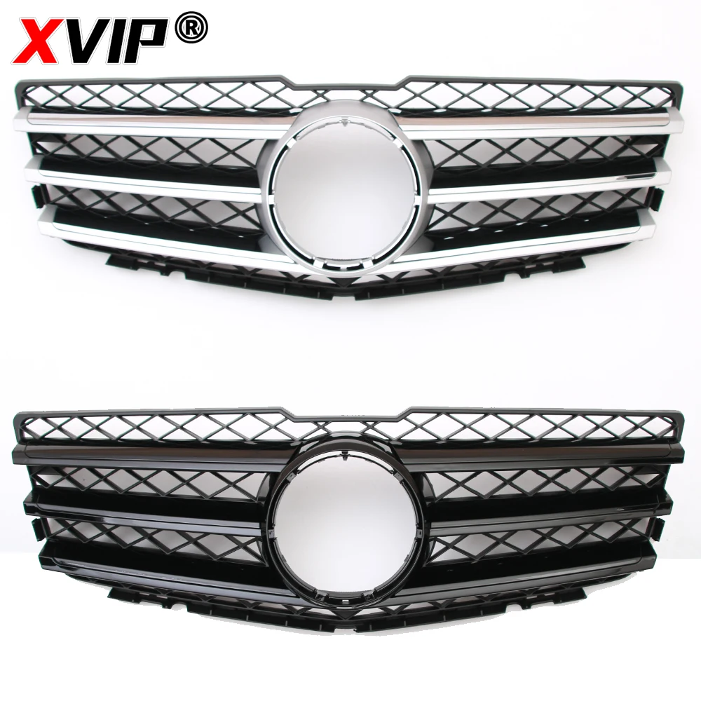 XVIP Chrome Black Diamonds Style Front Bumper Grille For Mercedes Benz GLK-Class X204 2008-12 GLK280 GLK300 GLK350 Upper Grilles