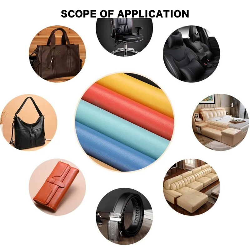 Self-Adhesive Leather Repair Sticker Decors Design Craft DIY PU Leather Sticky Patch for Car Seat Home Sofa Bag Refurbish Patch