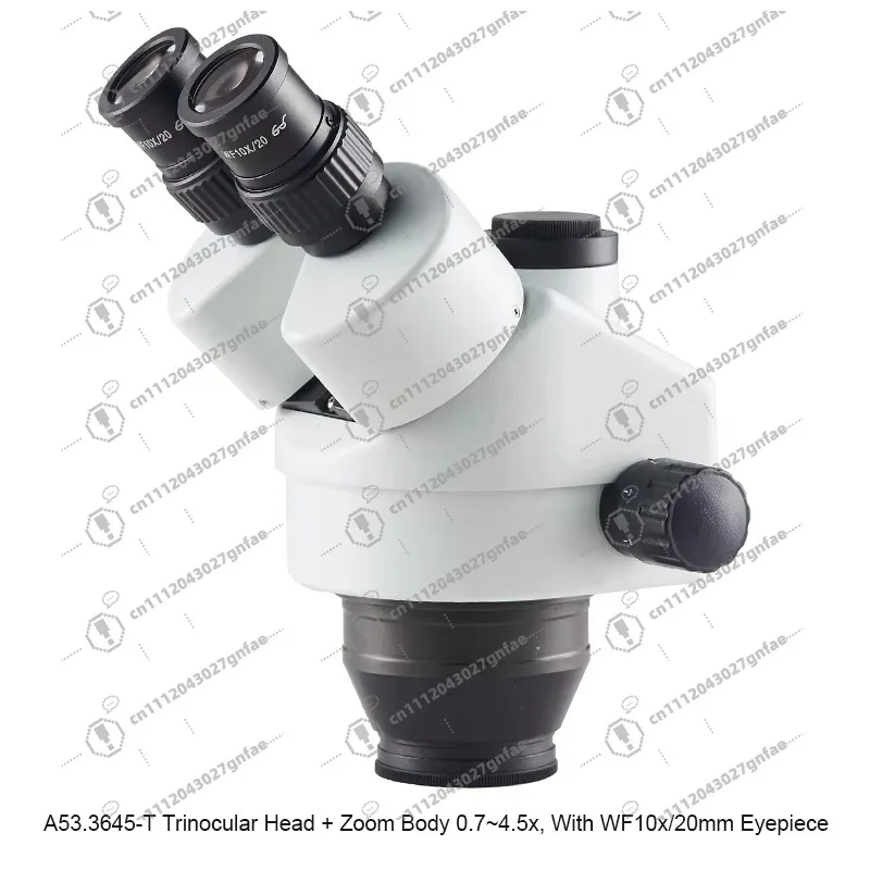 A23.3645-B3LST Trinocular Stereo Zoom Microscope 0.7X-4.5X Magnification LED Illumination for PCB Repair Soldering Inspection