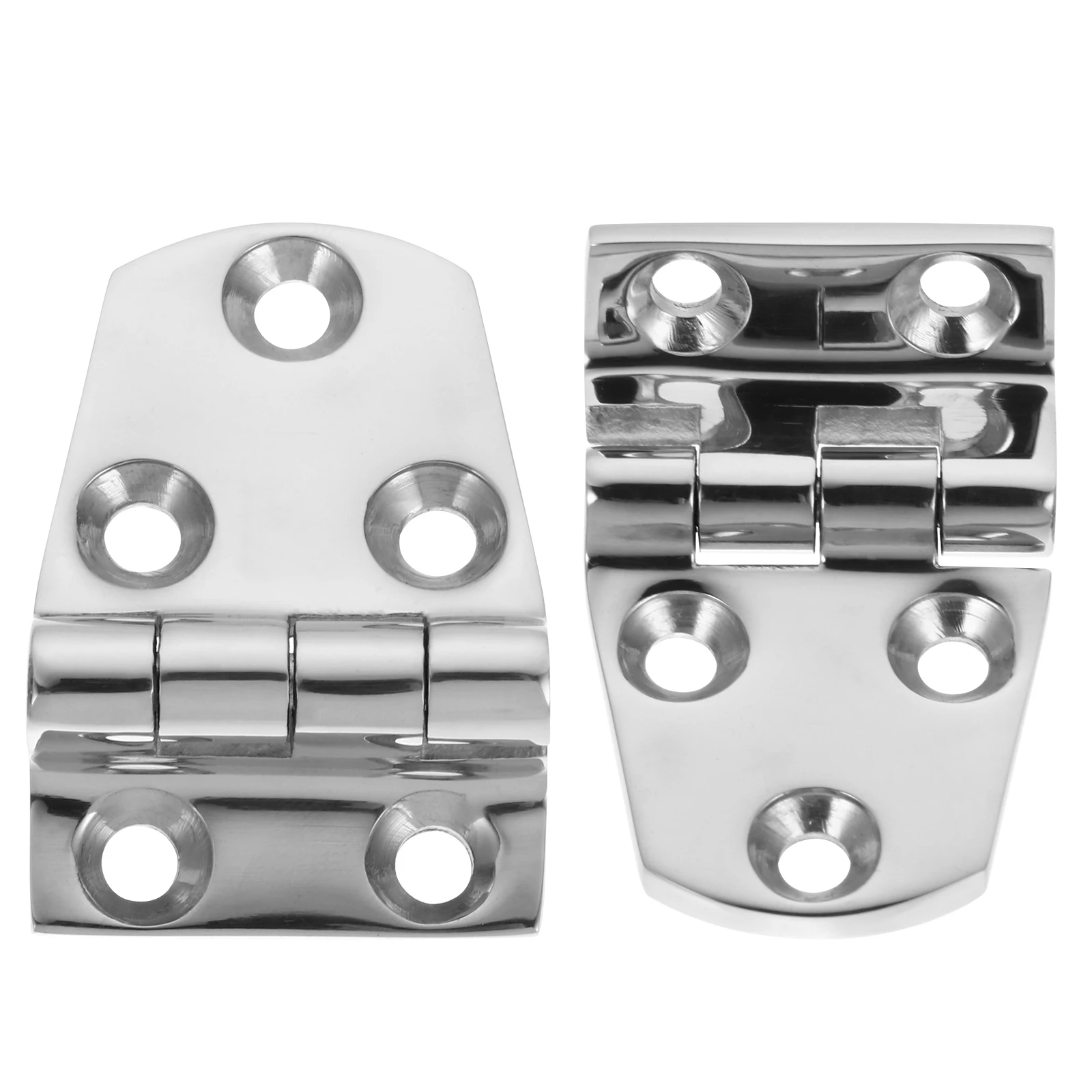 

2Pcs Heavy Duty Door Hinges Stainless Steel Cabinet Furniture Silver Window Gate Yacht Thickened Long Lasting Durable High