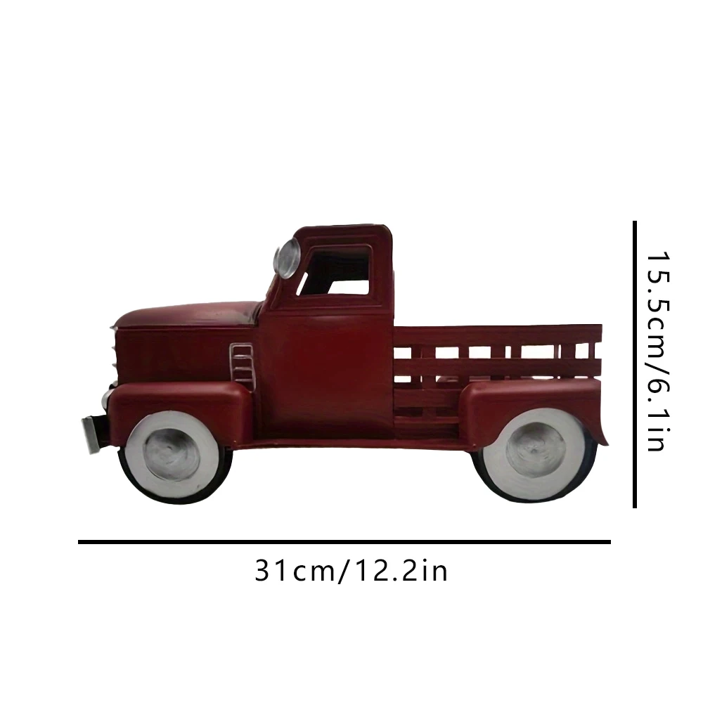 Vintage Truck Decoration, Car Gift Metal Cars, Wine Racks, Home Backyard Decoration, Table Decoration and Tabletop Storage