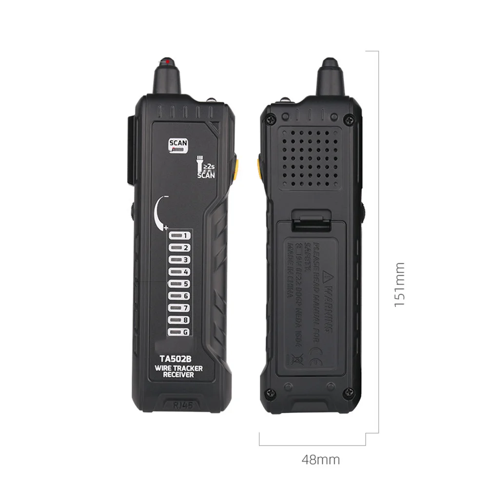 

Digital Wire Locator Tester for Network Cable Continuity with Audible Alerts and Positive Negative Polarity Detection for POE