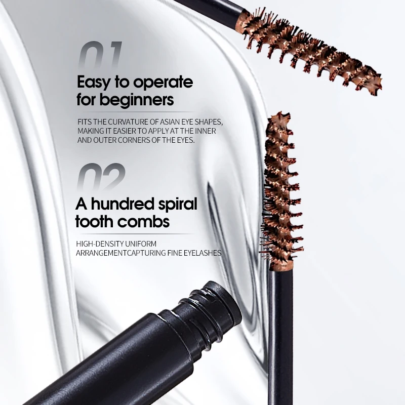 QXQY Penna per sopracciglia a doppia testa + Crema per tintura per sopracciglia per lo sviluppo del colore di lunga durata e Penna per sopracciglia per trucco facile da rimuovere