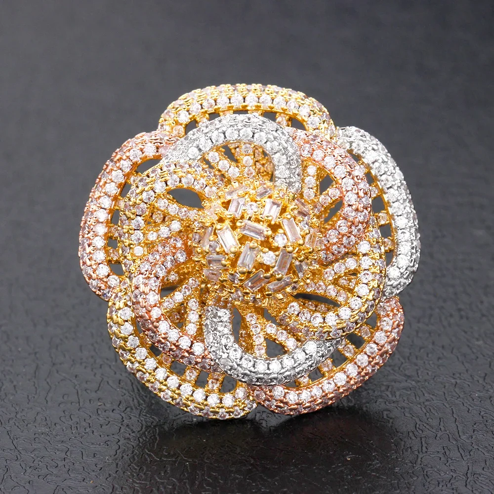 

JEWEL New Style Romantic and Shiny Ring High Quality Cubic Zirconia Finger Ring For a Female Wedding Party Gift