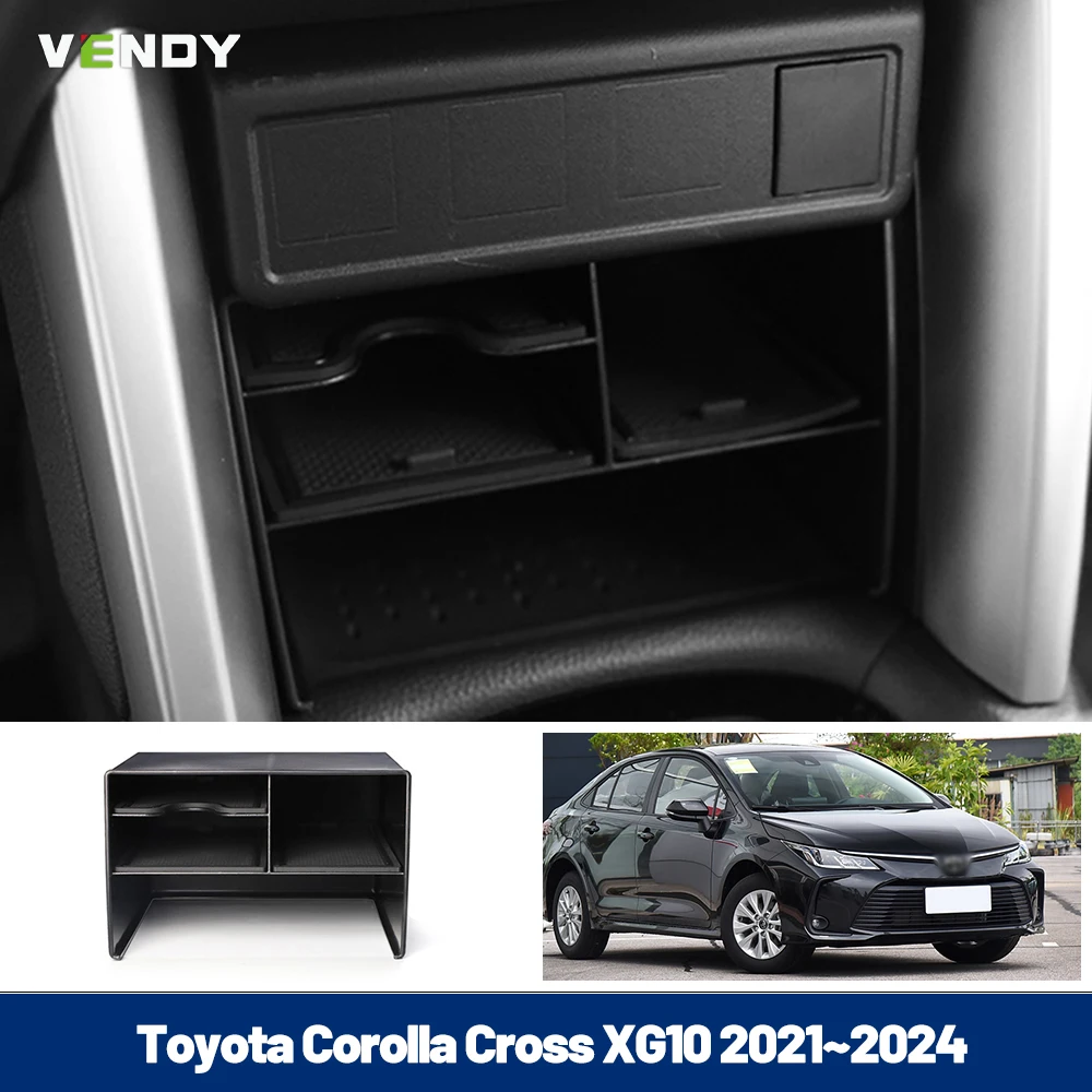 

Center Control Storage Box For Toyota Corolla Cross XG10 2021-2024 Central Container Console Tray Organizer Interior Accessories