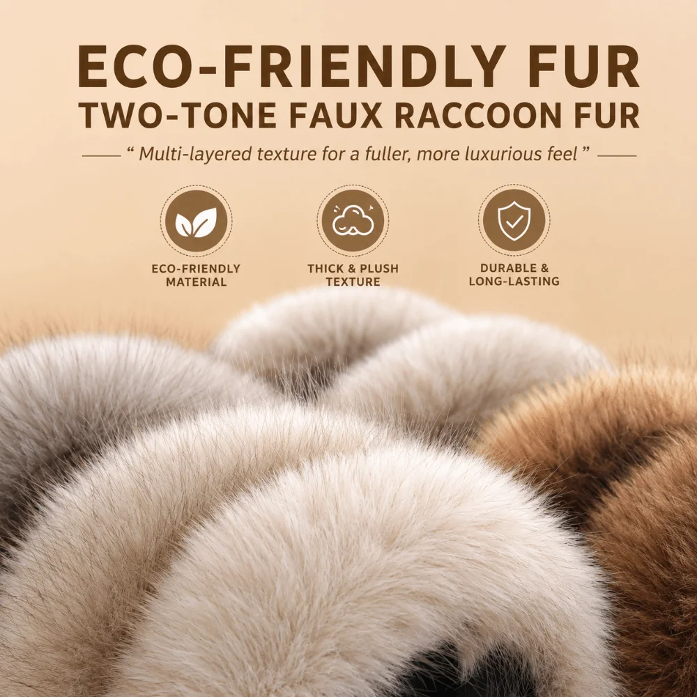 Fashion Warm Winter Earmuffs Faux Fur Folding Earflap Protection Portable Thickened Ear Warmer Outdoor