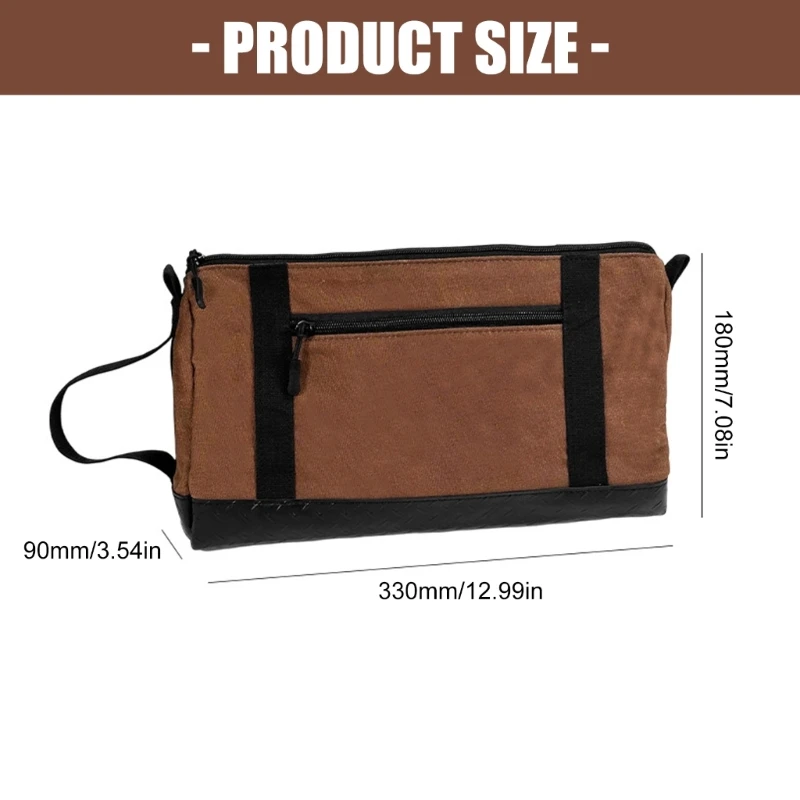 추가 대형 불침투성 작업 가방 플래너 장비 아트 기어 야외 퀘스트용 광택 처리된 직물 PVC 라이닝